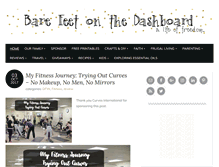 Tablet Screenshot of barefeetonthedashboard.com